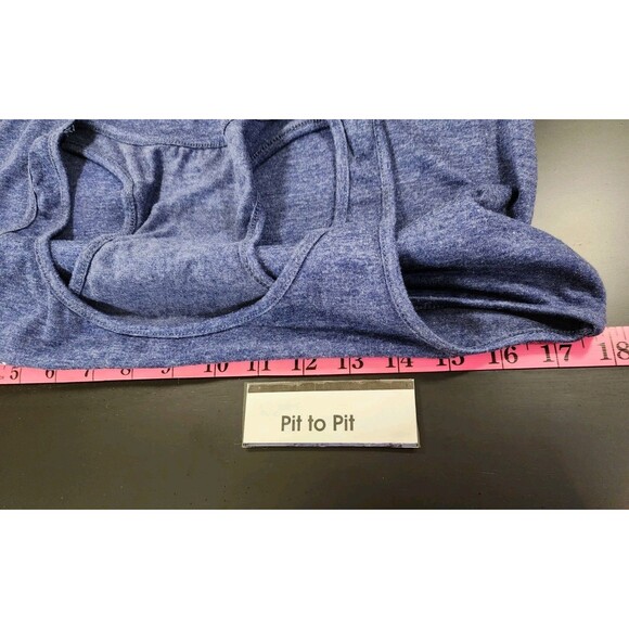 Womens Blue Medium Tank Top Racer Back Boho Floral Bloom Summer Garden Grapic - Picture 10 of 11